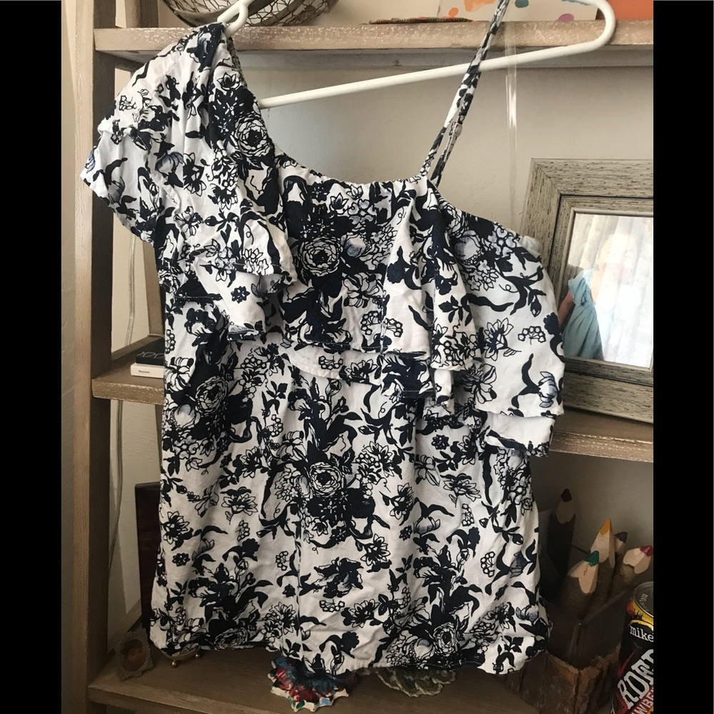 Summer floral blouse